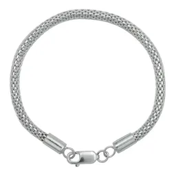 Pulsera Plata 925 Tejido Malla para Hombre 19.5cm - Imagen 1
