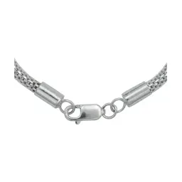 Pulsera Plata 925 Tejido Malla para Hombre 19.5cm - Imagen 4