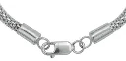 Pulsera Plata 925 Tejido Malla para Hombre 19.5cm - Imagen 4