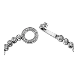 Pulsera Tenis de Plata .925 con Zirconia 3 mm Broche Circular - Imagen 3