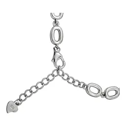 Pulsera Tenis de Plata .925 Ovalada Biselada Ajustable 17 a 20 cm - Imagen 3