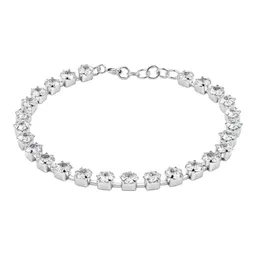 Pulsera Tenis Rombo de Plata .925 con Zirconia Blanca Ajustable 18 cm Blanco - Imagen 2