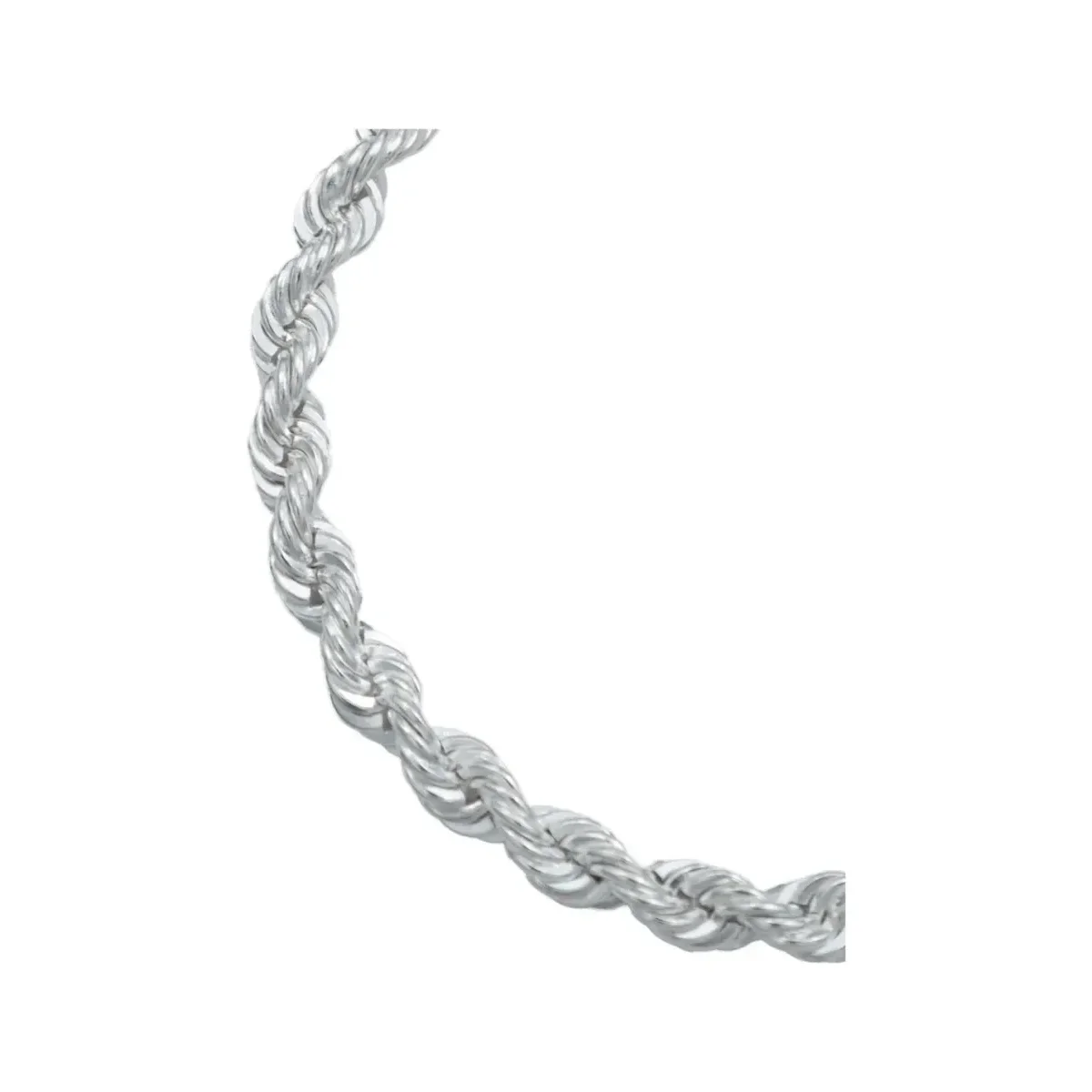 Pulsera de Plata .925 Tejido Torsal 18 cm con Broche de Caja - Imagen 2