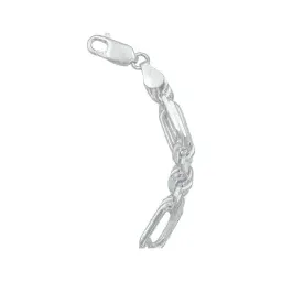 Pulsera Plata 925 Torsal Figaro Gruesa Estilo Italiano para Hombre - Imagen 5