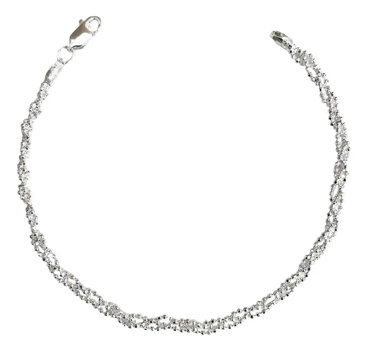 Pulsera plata 925 mujer, diseño torzal con bolitas. Joya contemporánea minimalista atemporal hecha a mano en México, ideal re