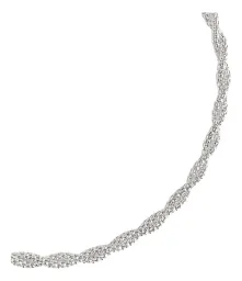 Pulsera Plata 925 Tejido Torzal Espuma Mar Italiana para Mujer - Imagen 2