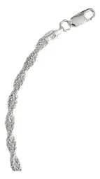Pulsera Plata 925 Tejido Torzal Espuma Mar Italiana para Mujer - Imagen 3