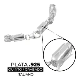 Pulsera Esclava Plata 925 Torzal Figaro para Hombre - Imagen 3