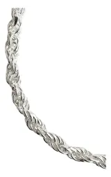 Pulsera Plata Ley 925 Torzal Gruesa para Hombre 21.5cm - Imagen 3