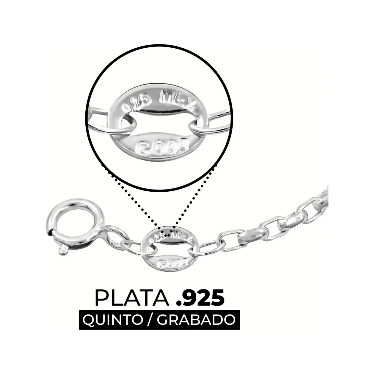 Pulsera Plata 925 Trébol Ajustable con Cordón Negro 20 cm - Imagen 3