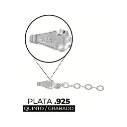 Pulsera Plata .925 con Dijes Trébol y Ancla Esmalte Negro - Imagen 3