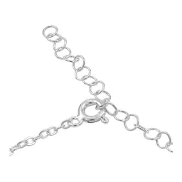Pulsera Plata 925 con Dije Trébol Zirconia Negra y Blanca - Imagen 3