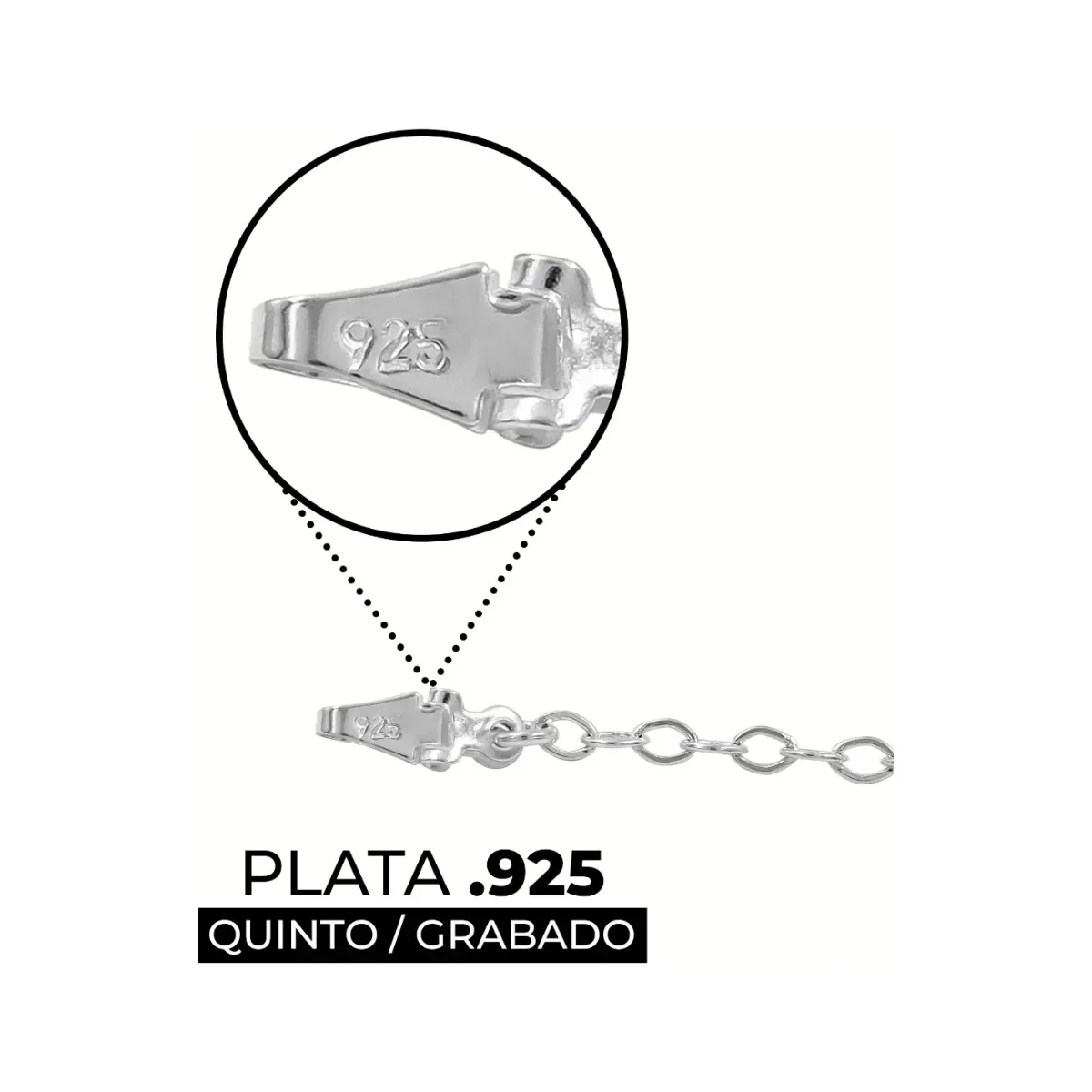Pulsera Plata 925 Tres Tréboles Esmalte Negro Tejido Ancla - Imagen 3