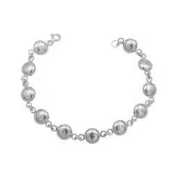 Pulsera Plata 925 Zirconias Tono Vino Diseño Elegante para Mujer 19cm - Imagen 1