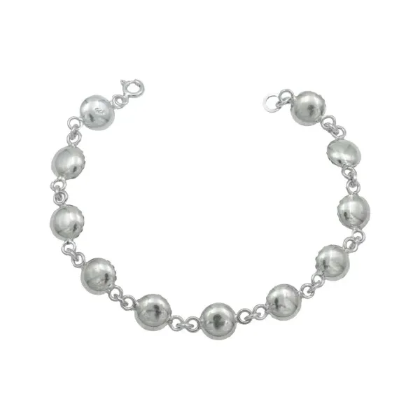Pulsera de plata .925 vino zirconias broche reasa 19 cm — Joyaris