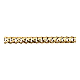 Pulso Cubano de Oro 10k 4 mm 18 cm con Zirconia - Imagen 4