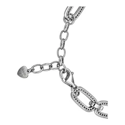 Pulso Ovalado de Plata .925 con Zirconia Ajustable 19 a 23 cm - Imagen 4