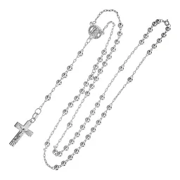 Rosario de Plata .925 Virgen de Guadalupe 60 cm - Imagen 1