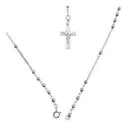 Rosario de Plata .925 Virgen de Guadalupe 60 cm - Imagen 5