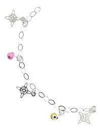 Tobillera Plata 925 Nudo de Bruja Ojo Turco Multicolor Protección - Imagen 3