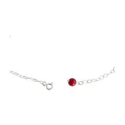 Tobillera Plata 925 Flores Naturales Encapsuladas Ajustable - Imagen 4