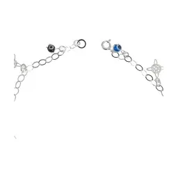 Tobillera Plata 925 Nudo de Bruja Ojo Turco Multicolor Protección - Imagen 2